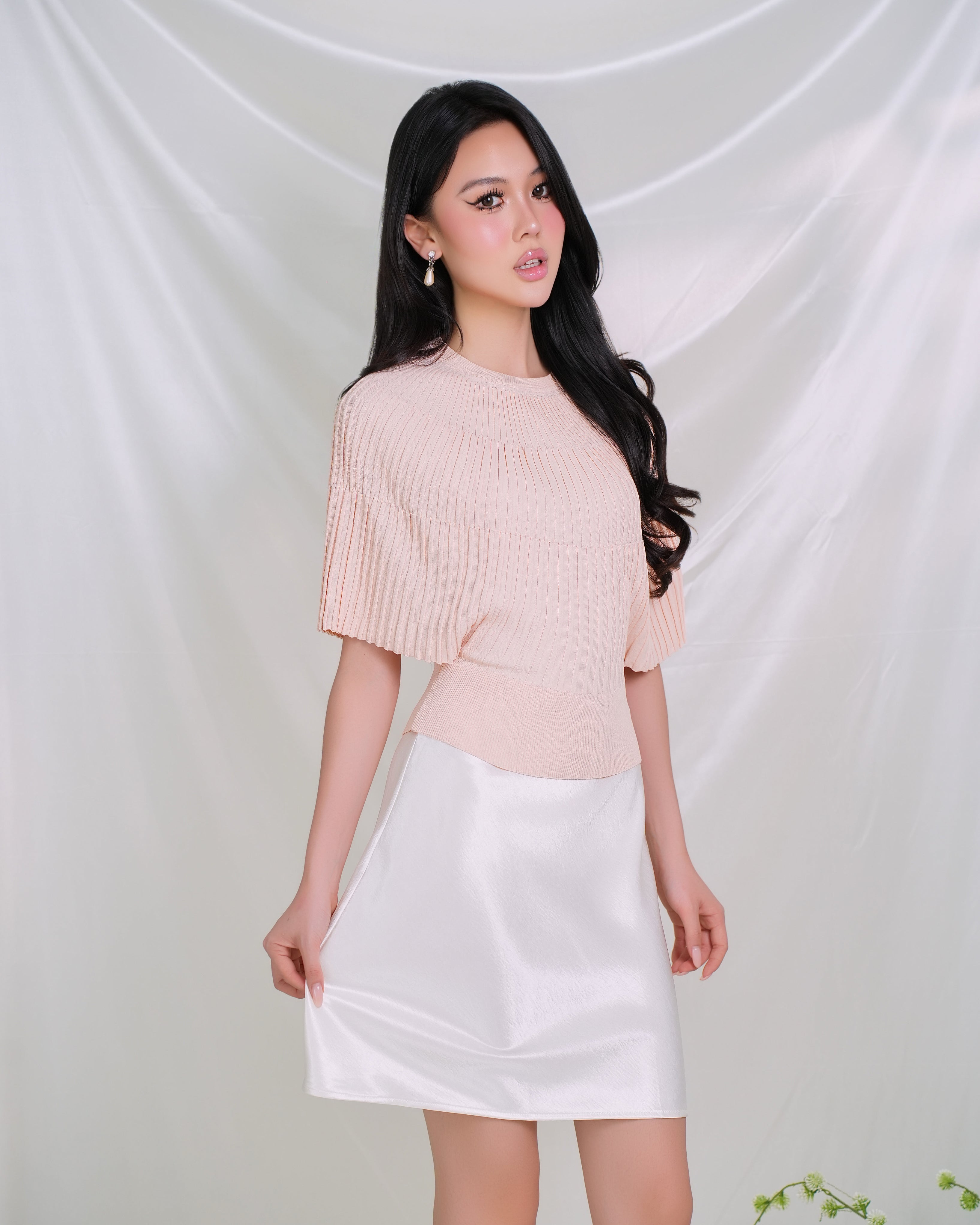 Lustre Satin Skirt 2173