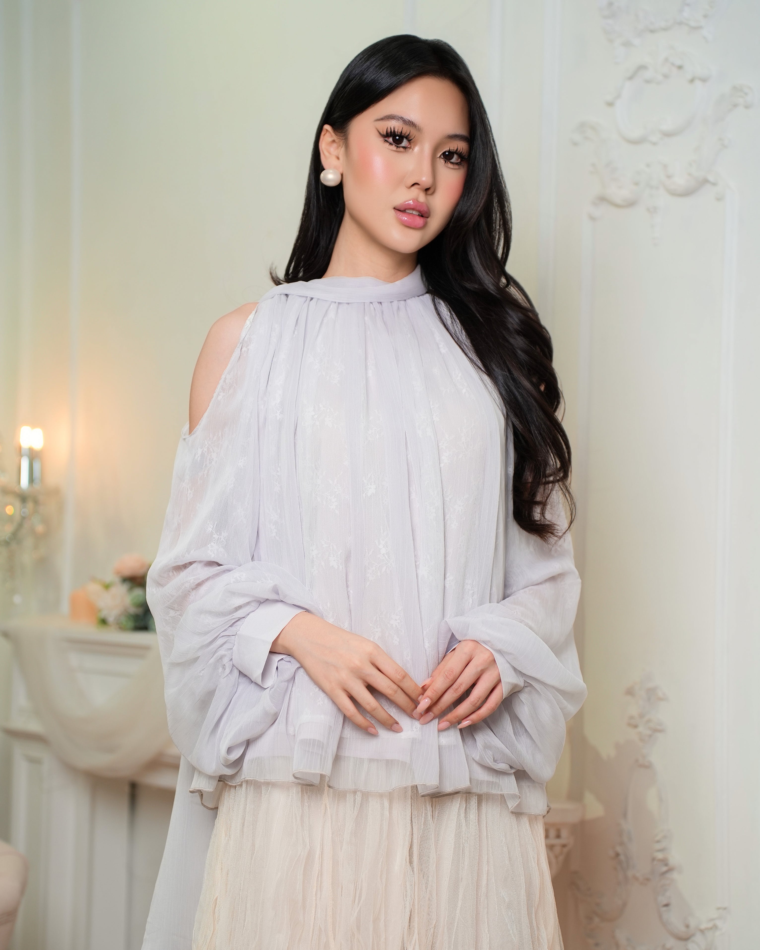 Aurelle Soft Veil Top 1103