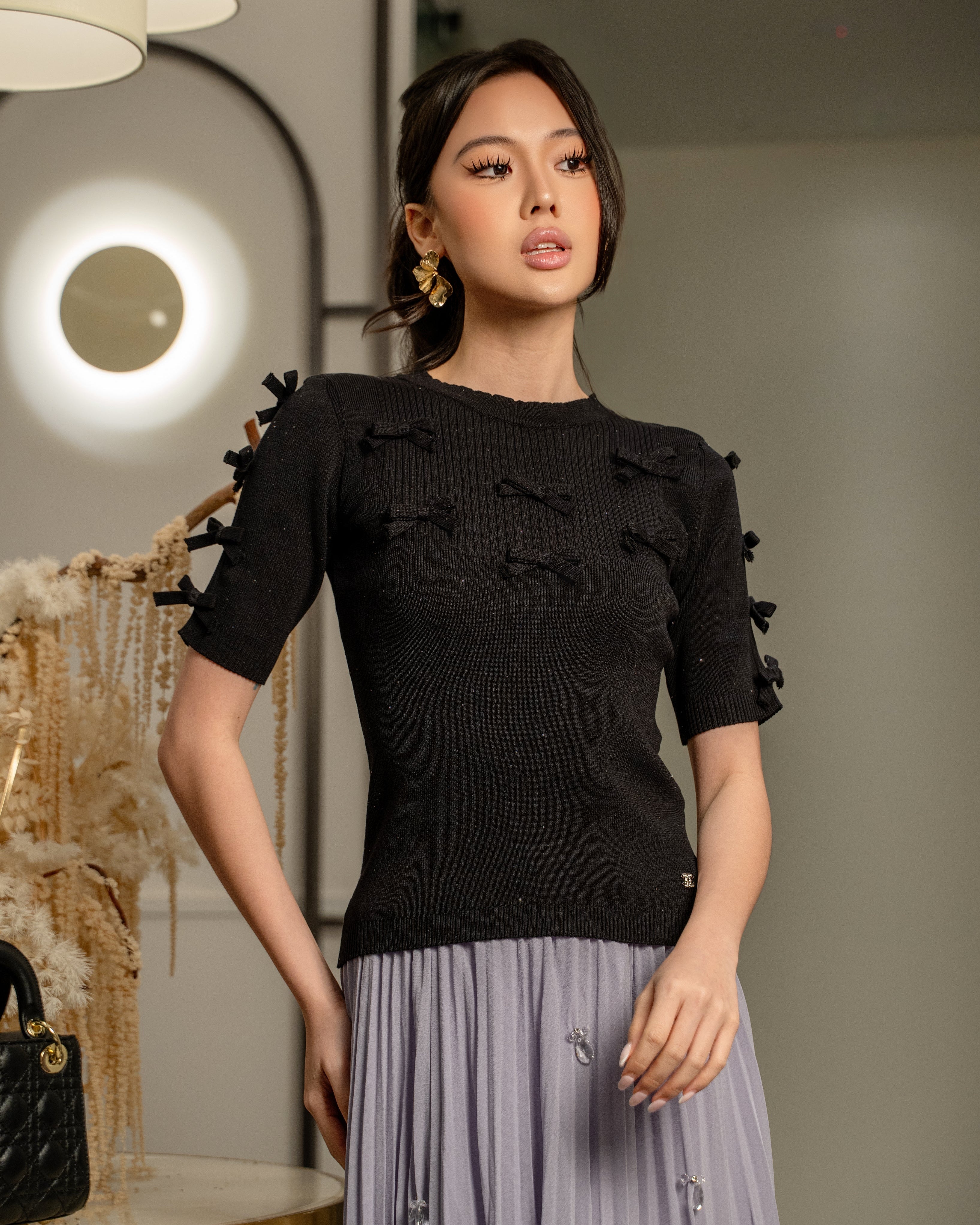 Ribbon Knit Top MC2149