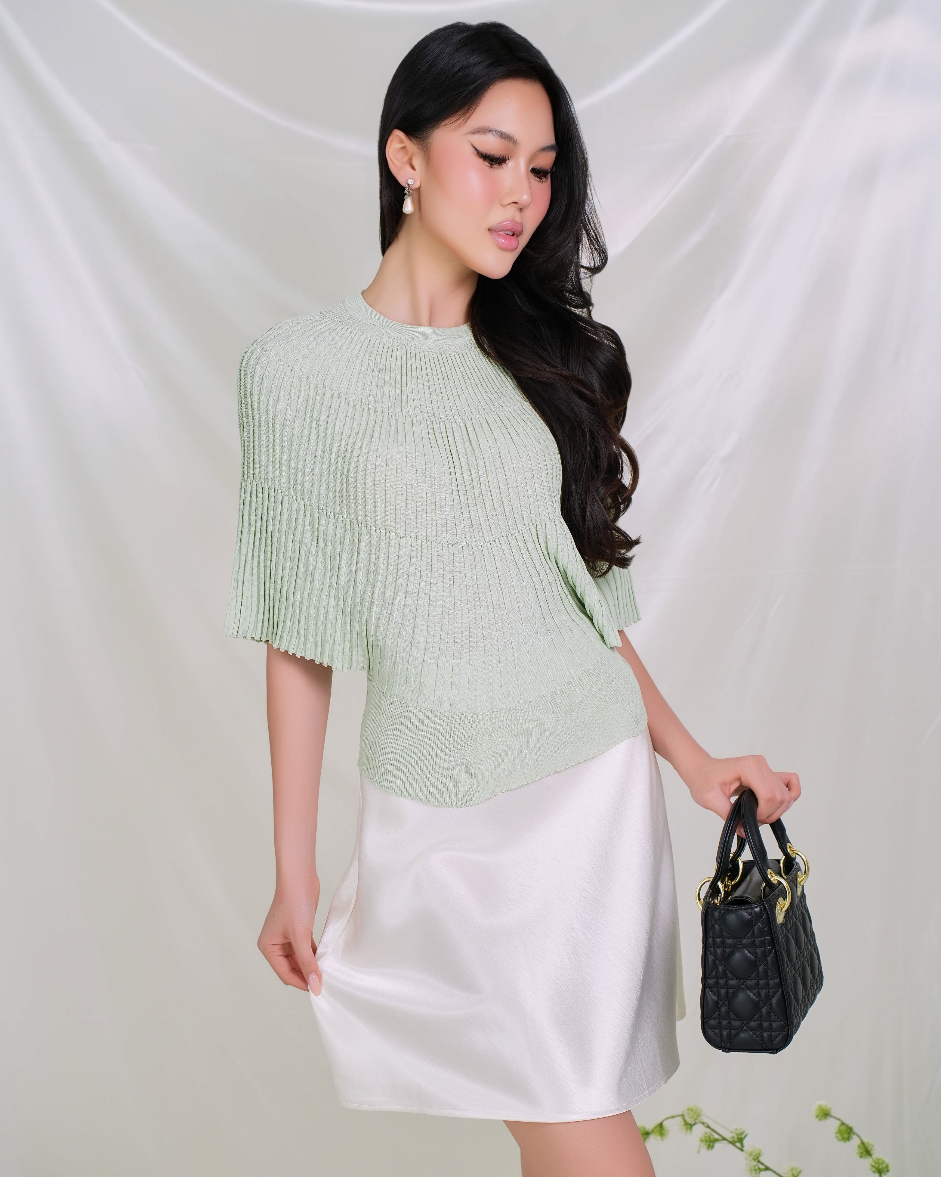 Lustre Satin Skirt 2173
