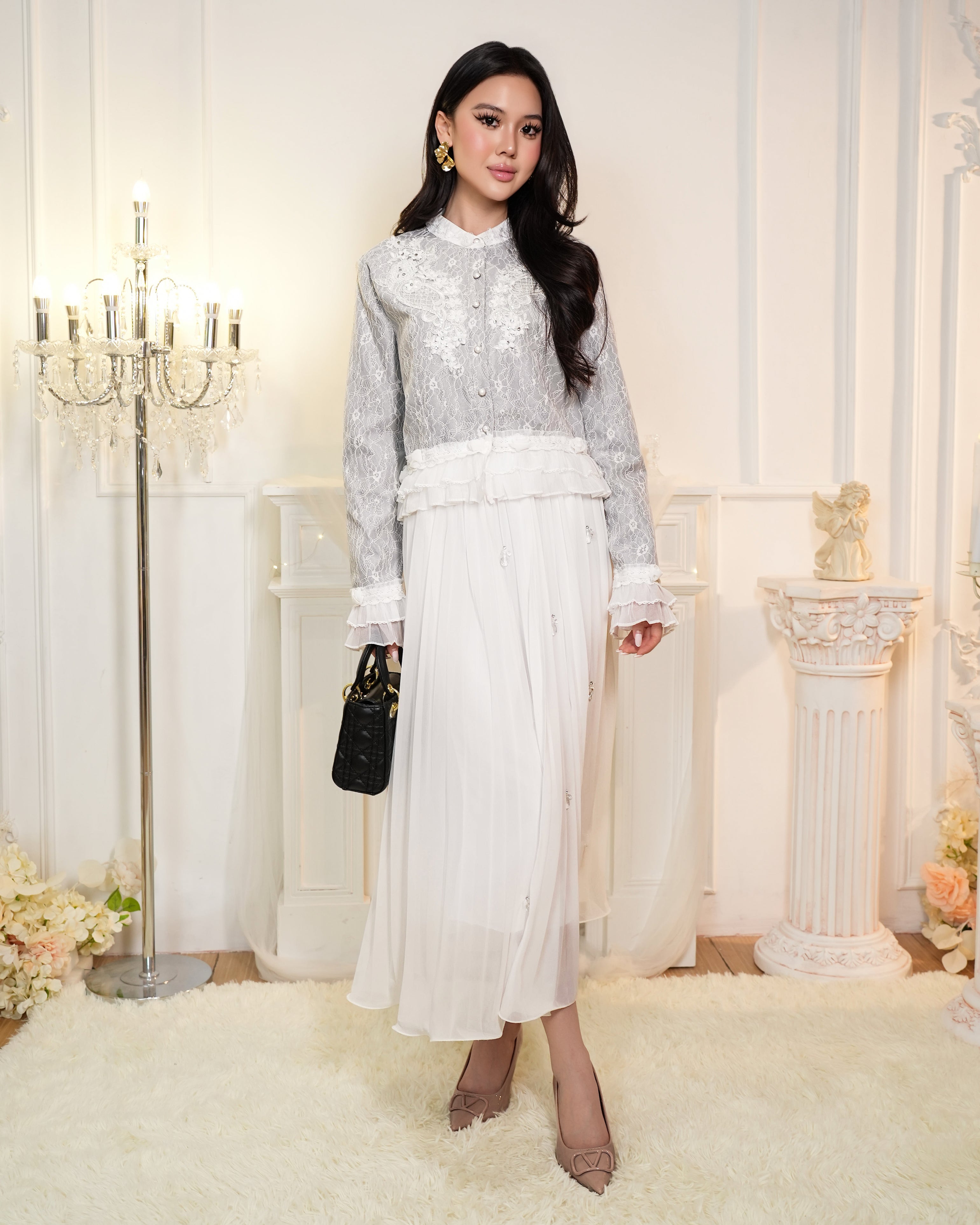 Cascading Ruffle Blouse 9011