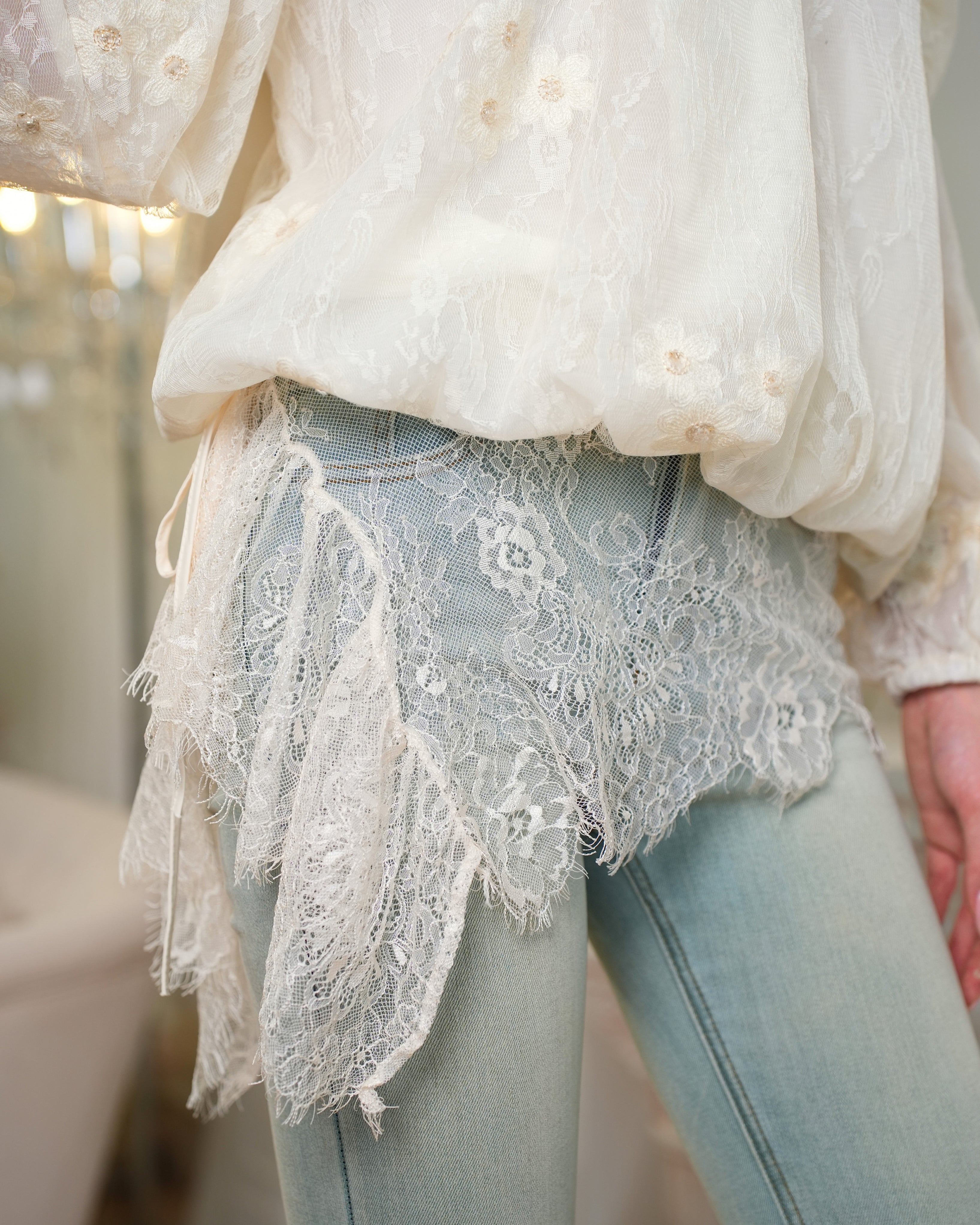 Heirloom Lace Flare Jeans 20759
